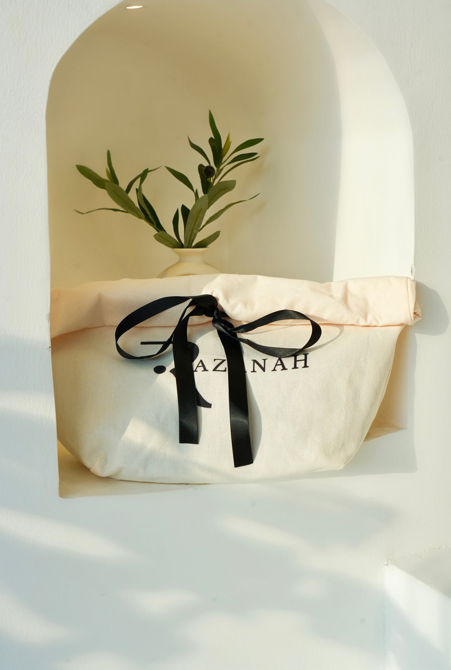 Alani Woven Pouch - Natural Beige