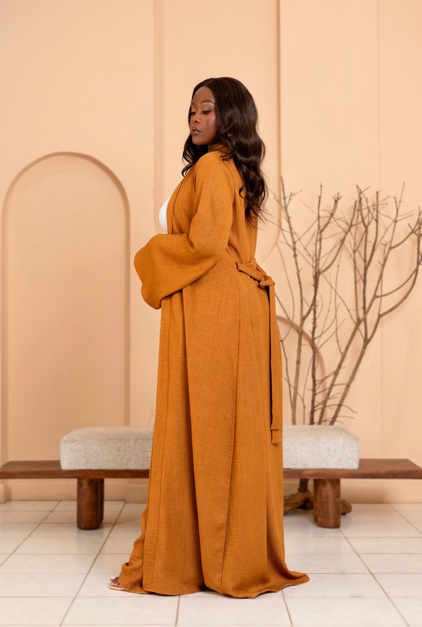 Laila Pants Set -Brown