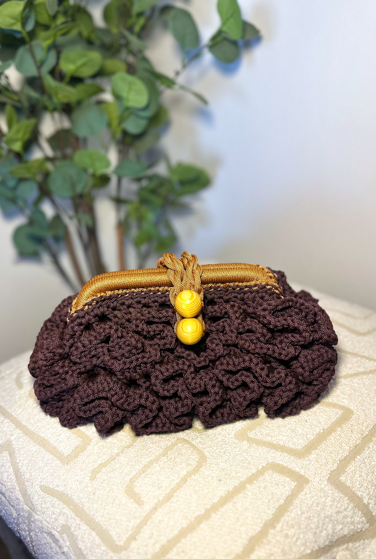 Alani Woven Pouch - Coffee