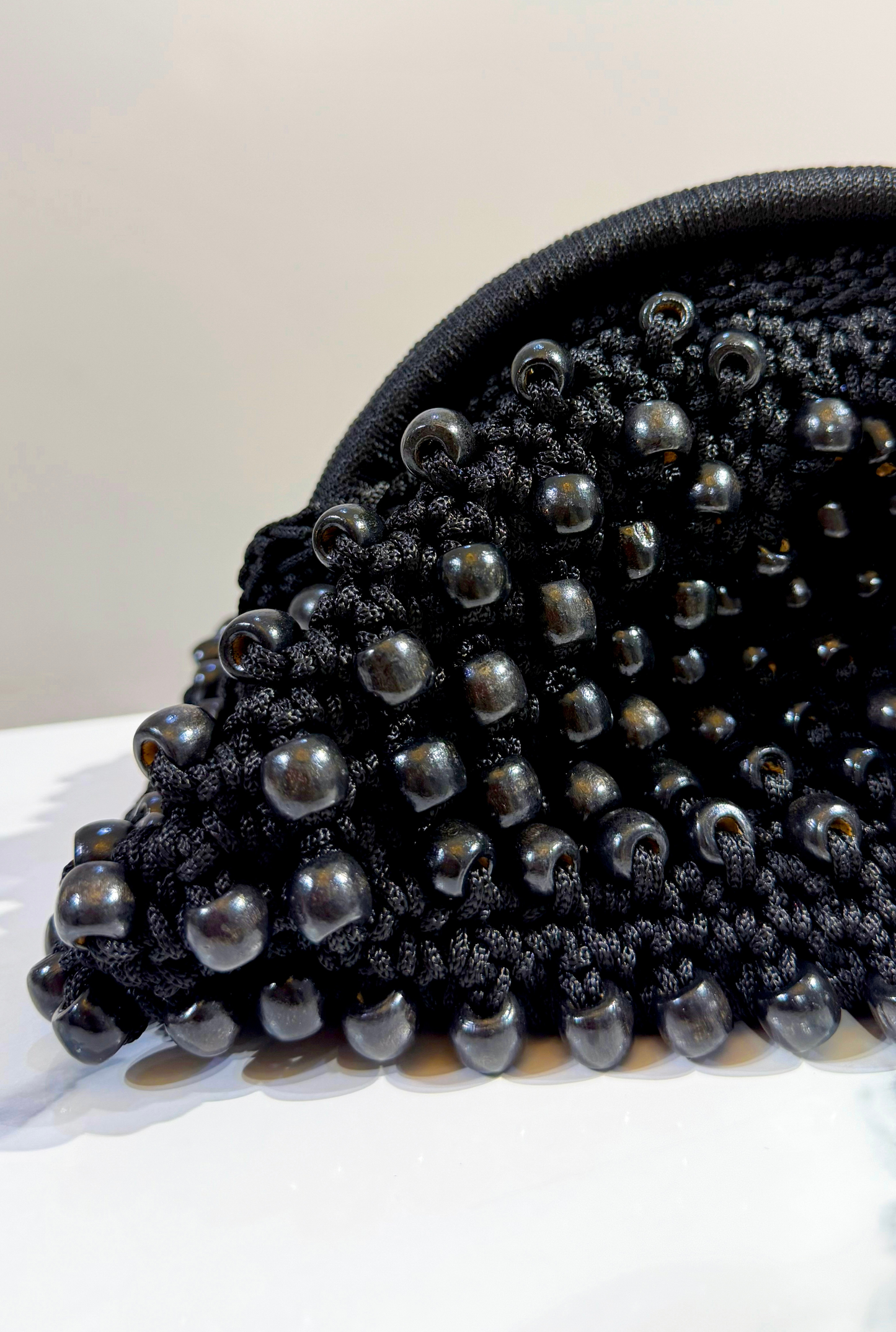 Zeva Beaded Pouch - Caramel