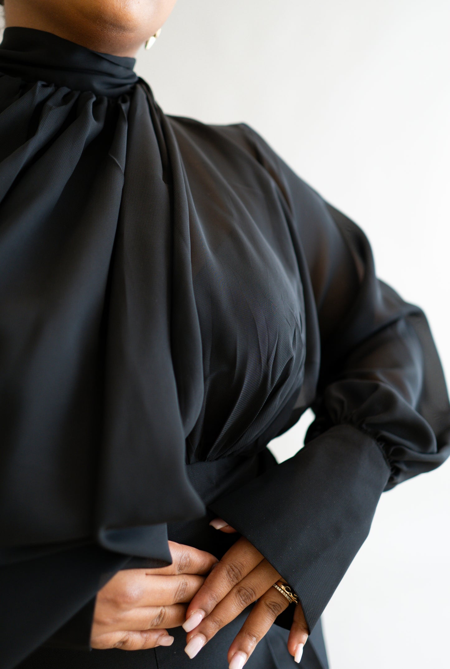 Gaia Corset Blouse - Black