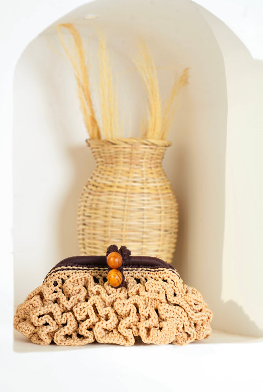 Alani Woven Pouch - Natural Beige