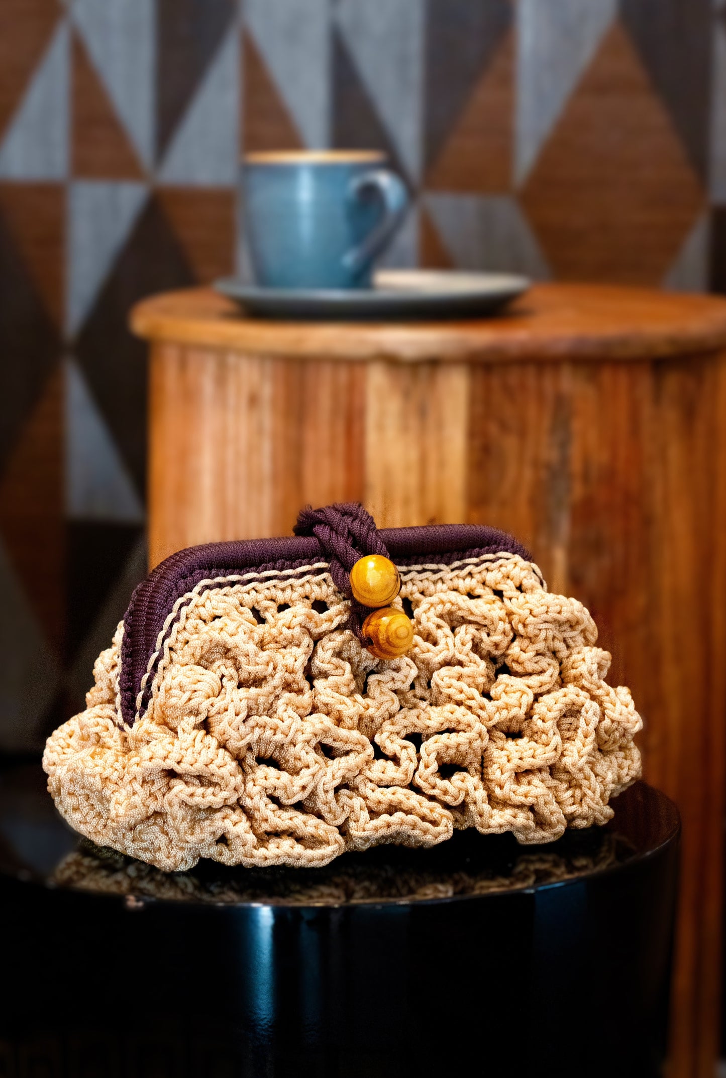 Alani Woven Pouch - Natural Beige