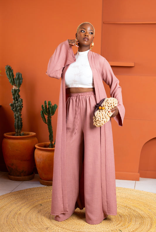 Laila Pants Set - Blush