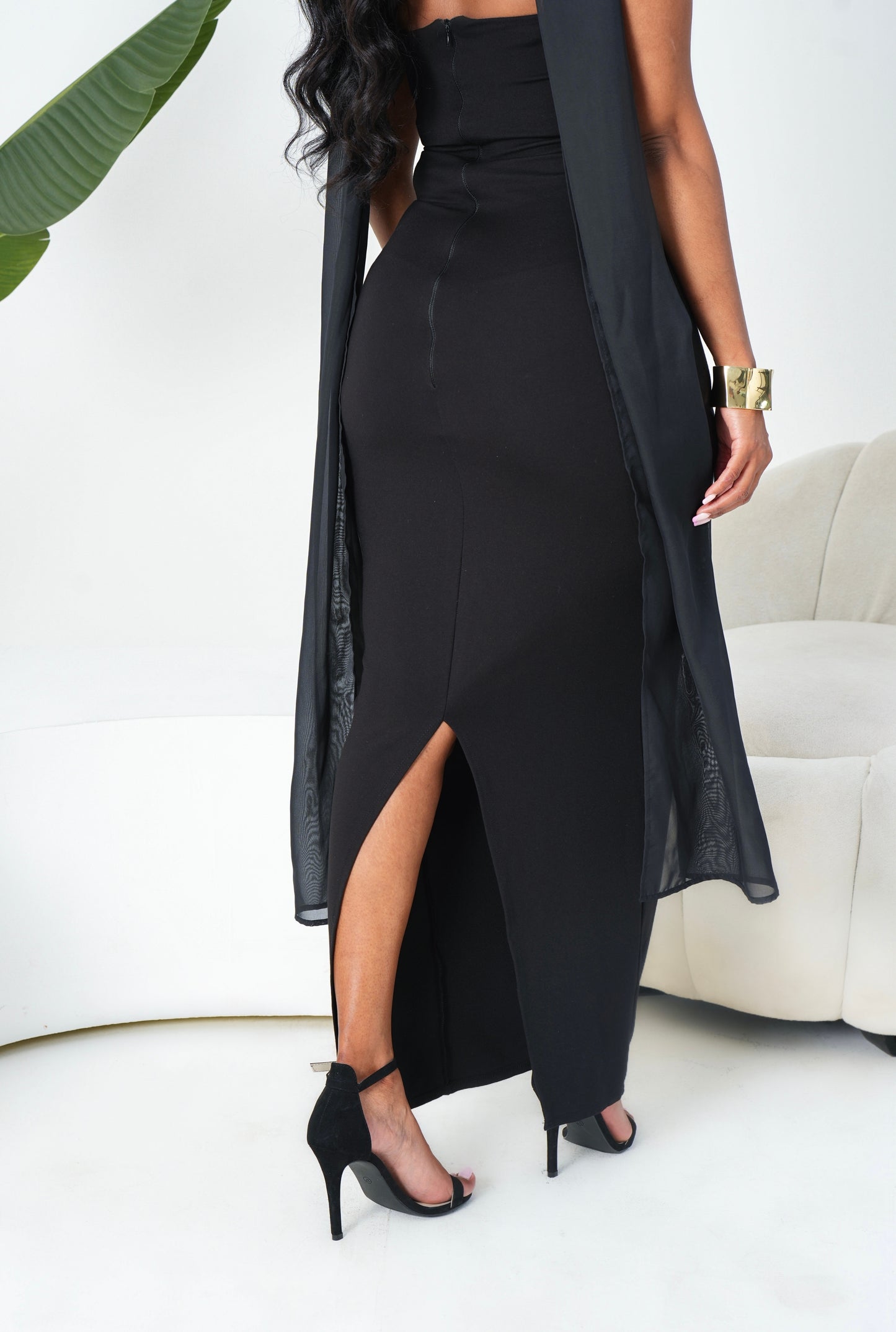 Aya Midaxi Dress - Black