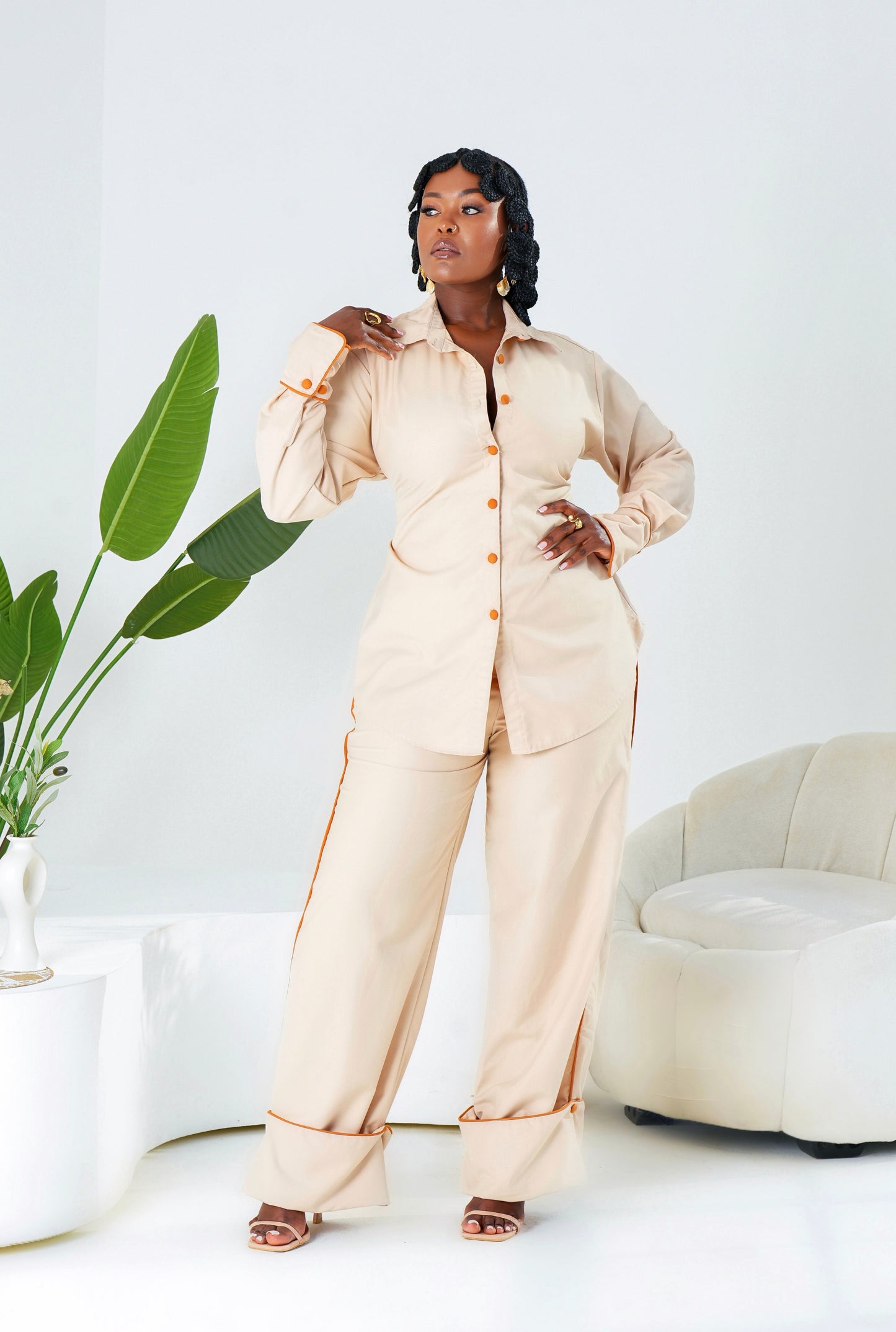 Eira Matching Shirt - Beige