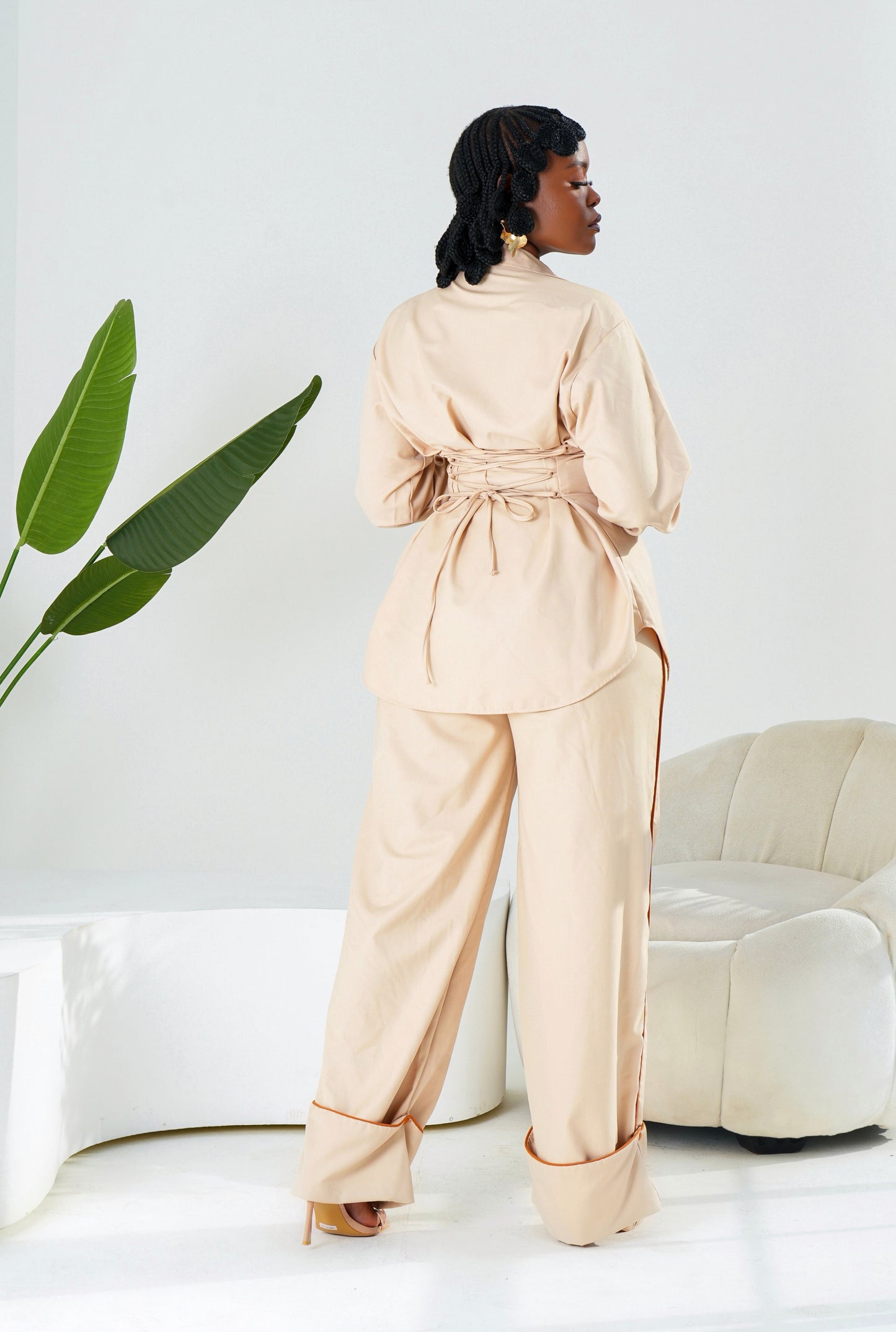 Eira Matching Shirt - Beige