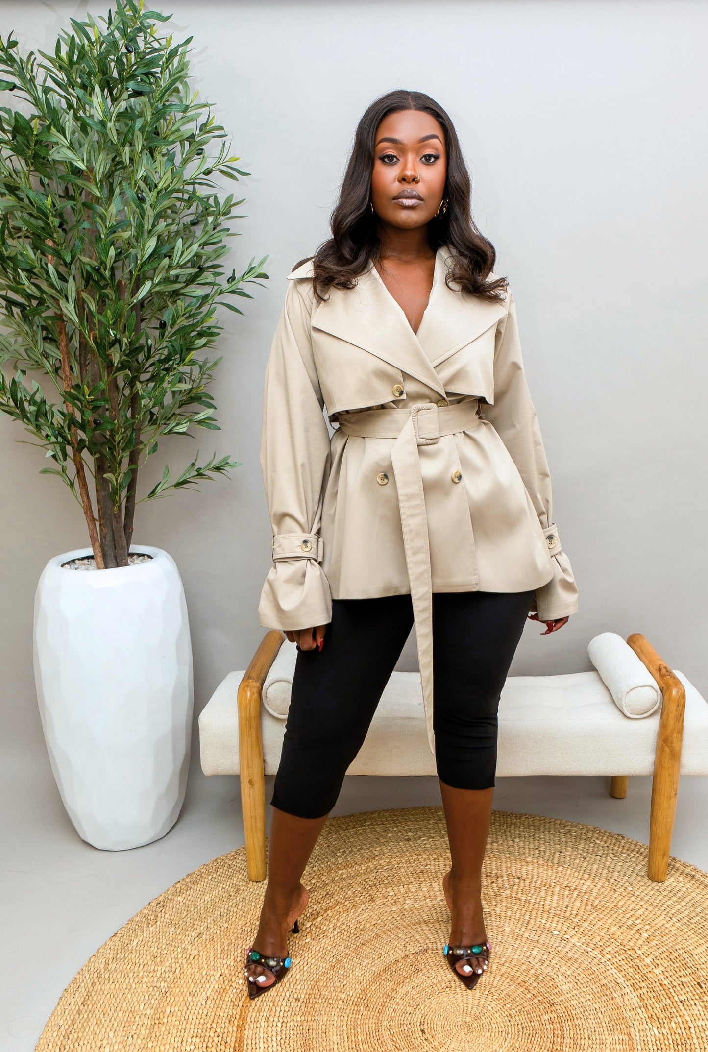 Rue Midi Trench - Khaki