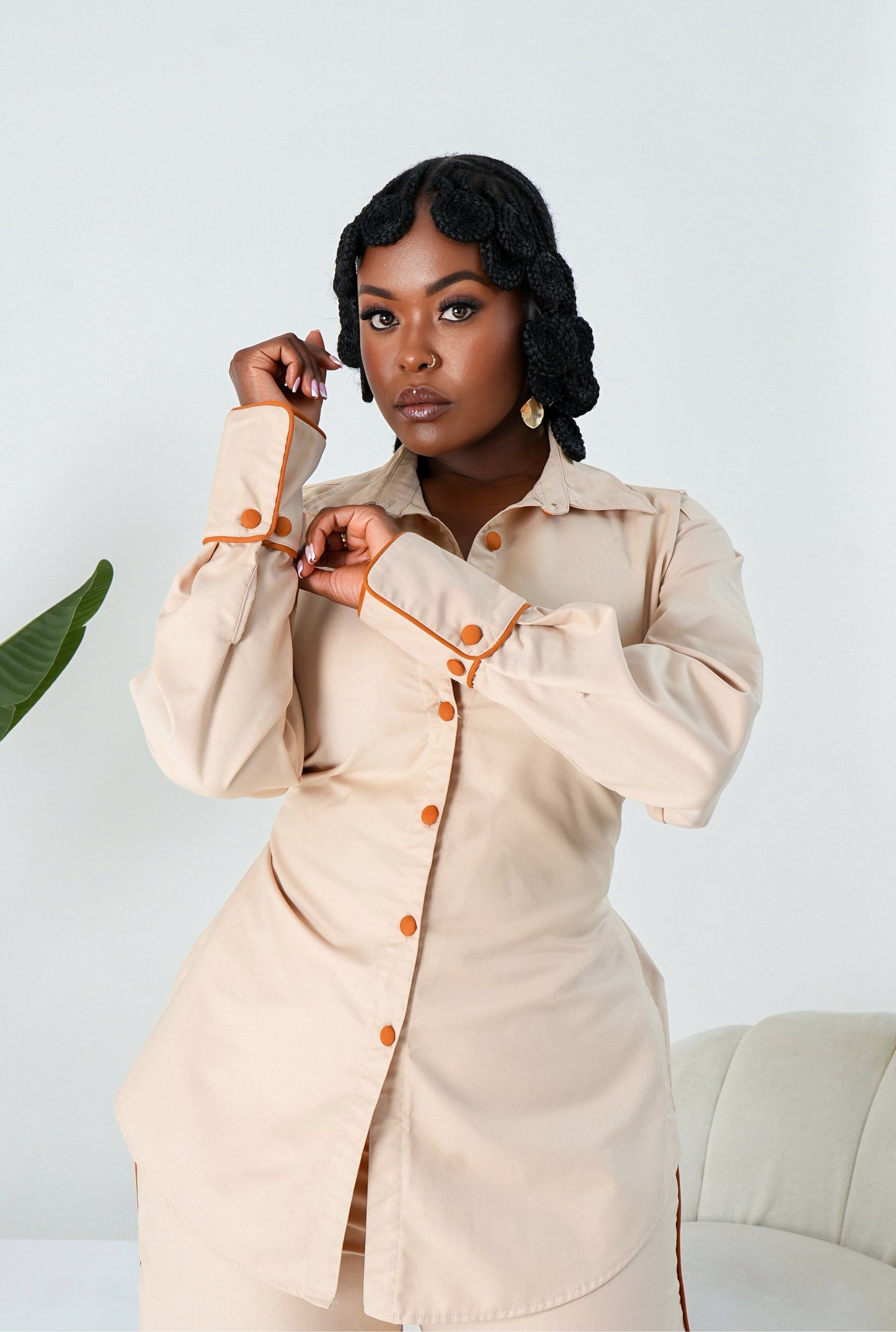 Eira Matching Shirt - Beige