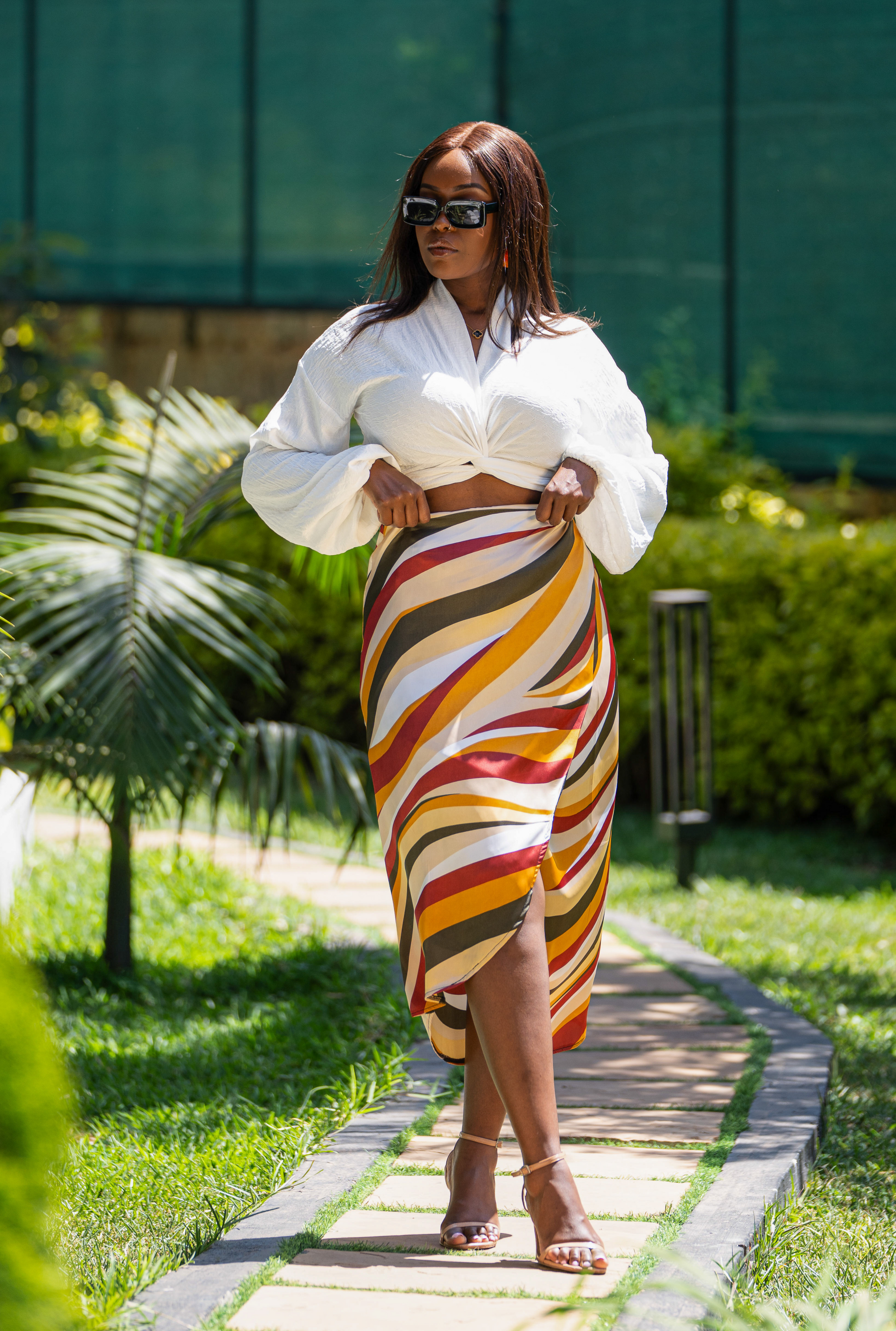 How to wear clearance white wrap skirt