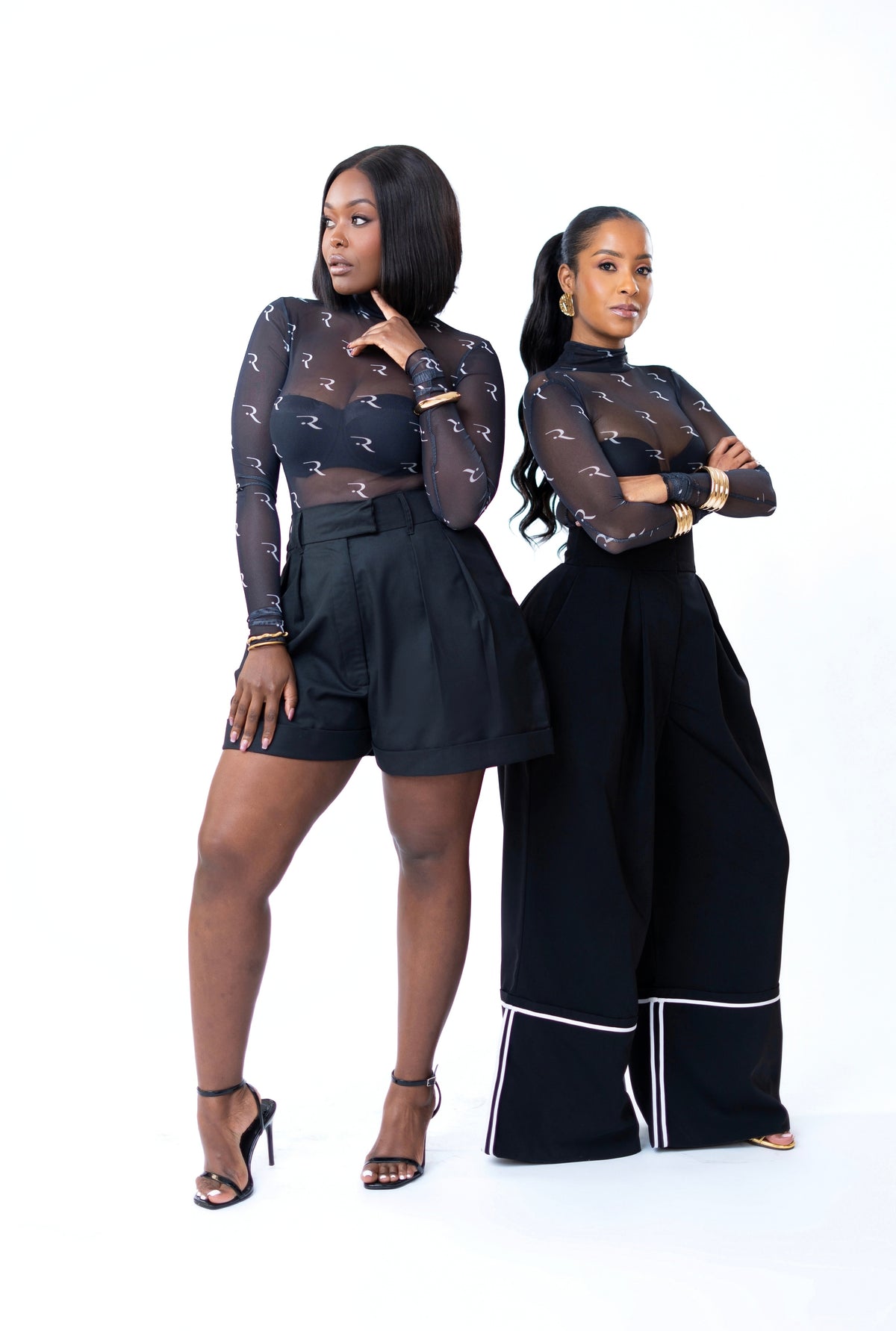 Signature R.Motif Mesh Bodysuit - Black