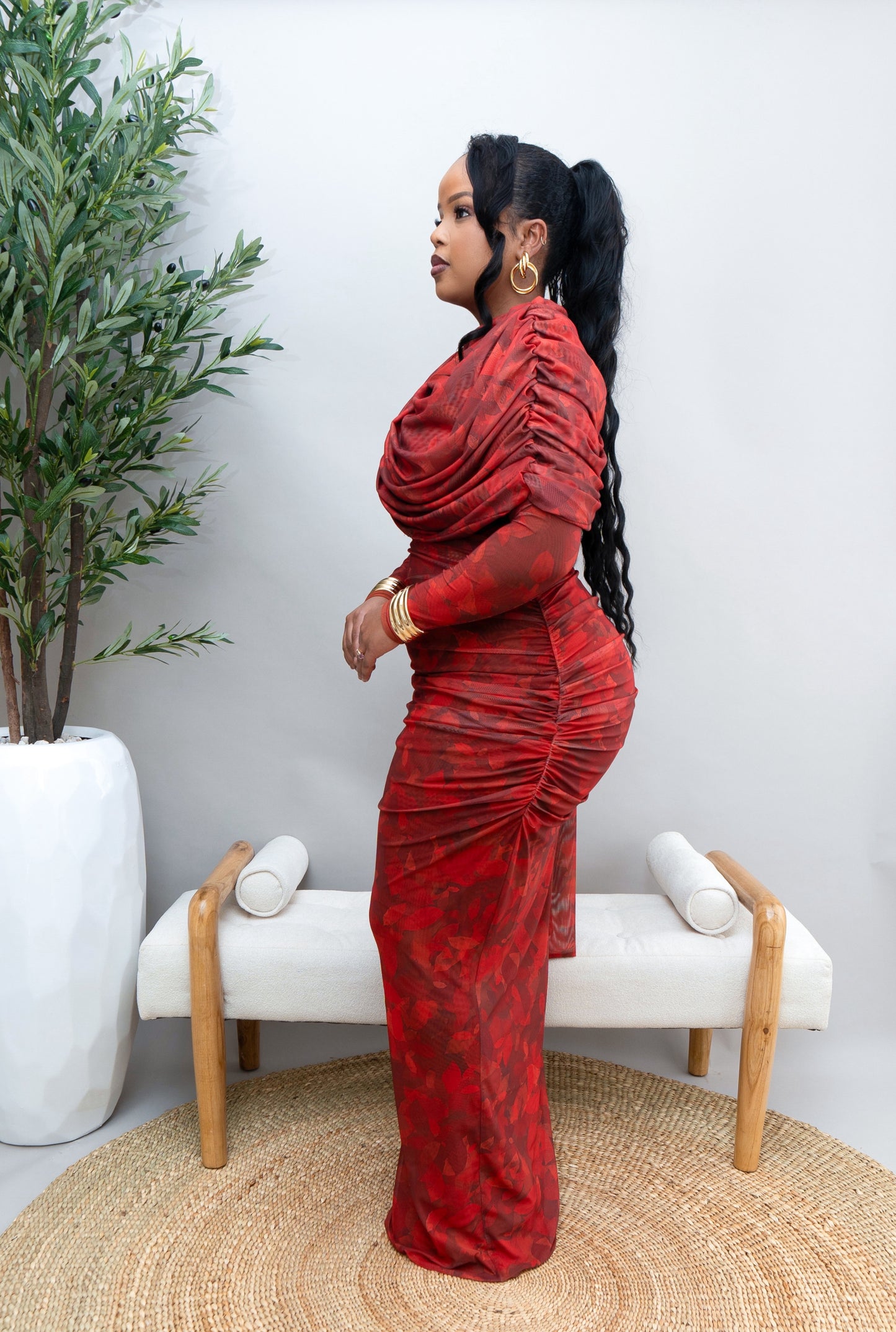 Ophelia Mesh Maxi Dress