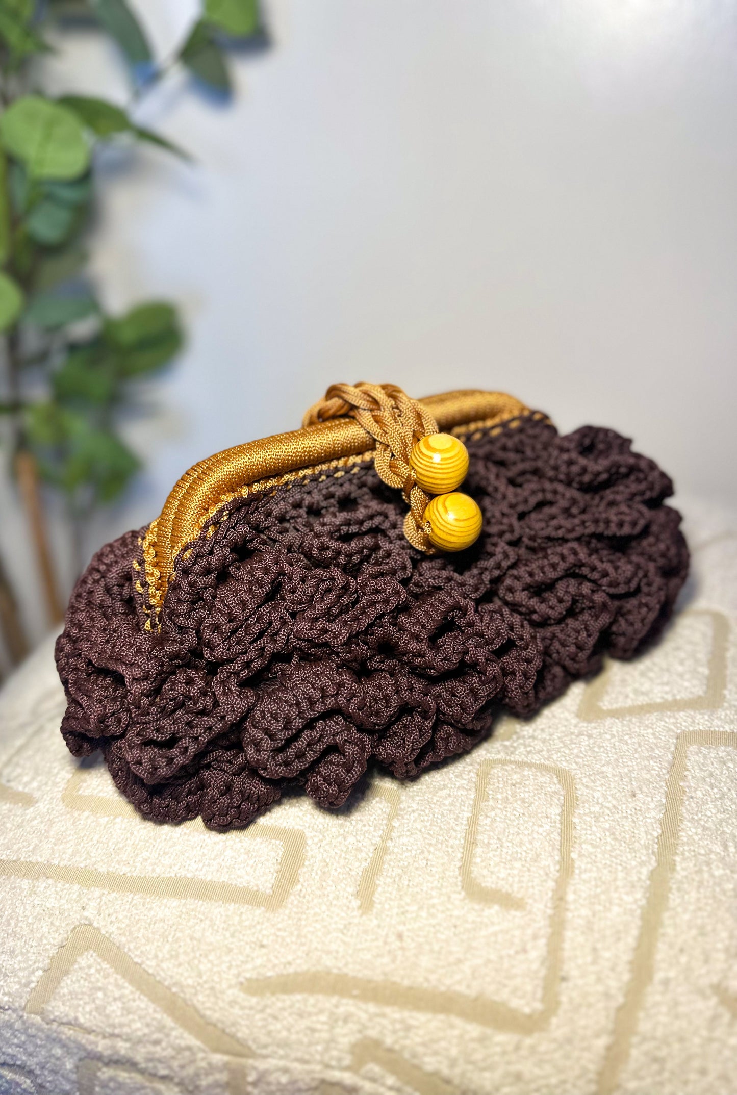 Alani Woven Pouch - Coffee