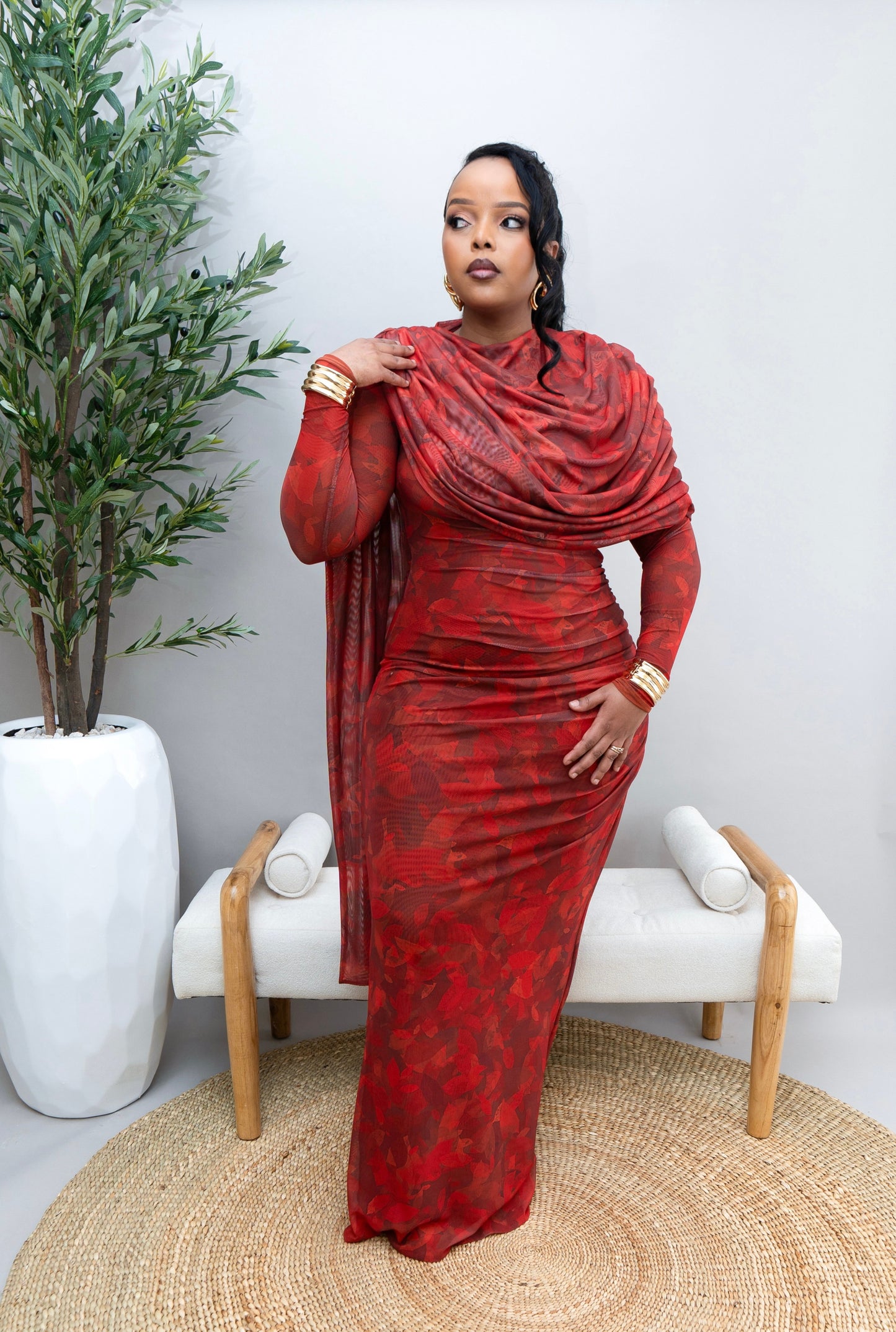 Ophelia Mesh Maxi Dress