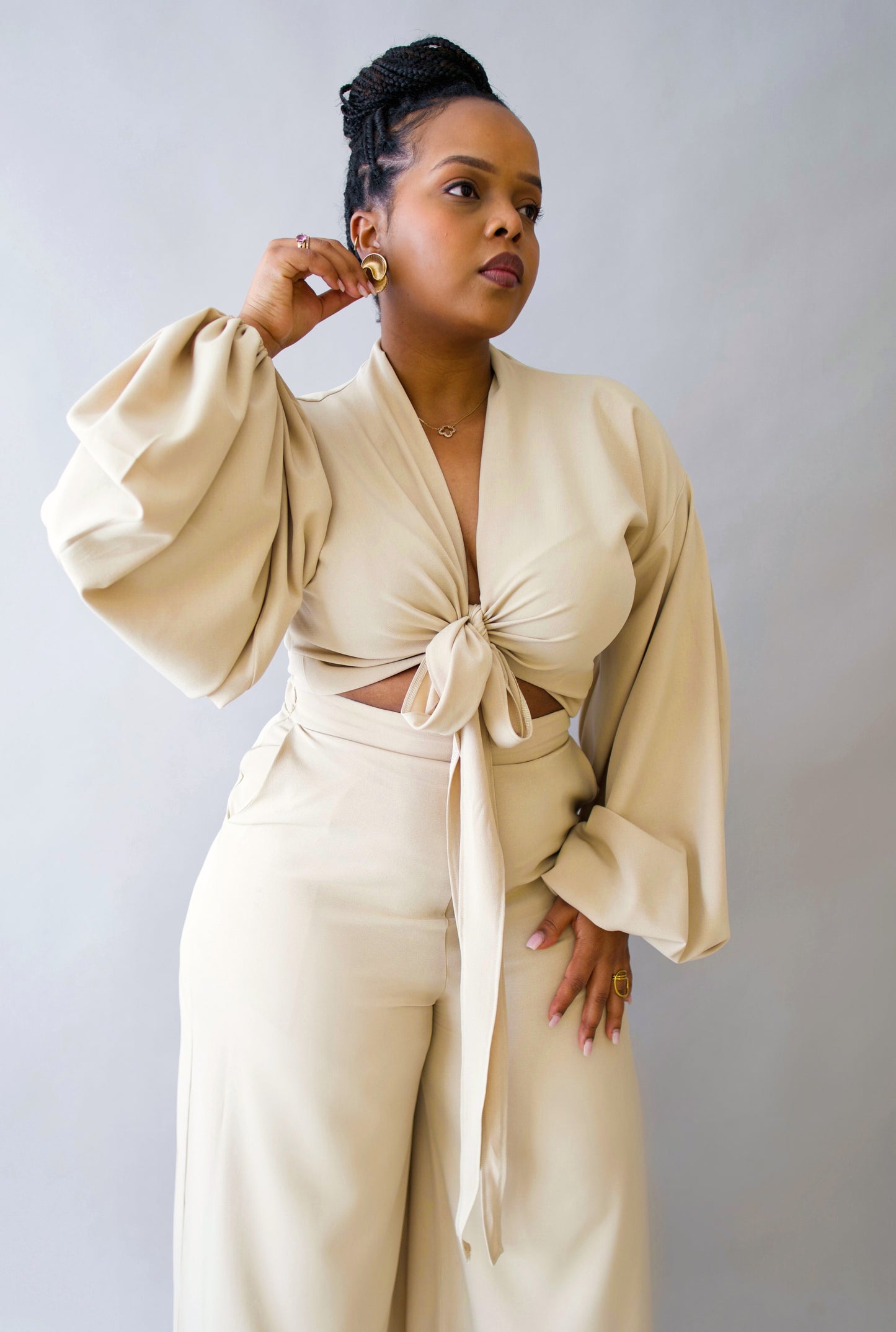 Alorä Pants Set - Honey beige