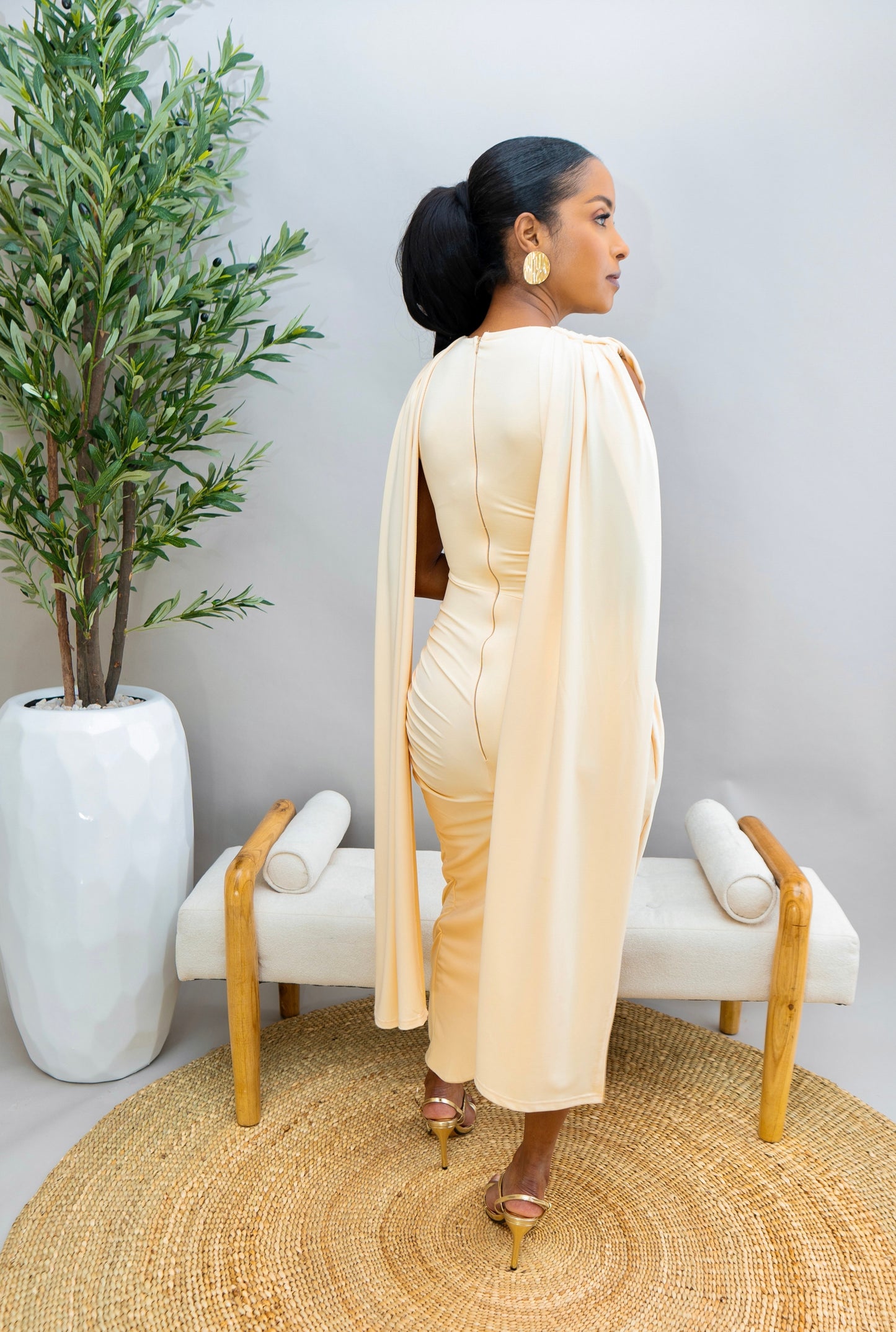 Timah Midi Dress - Buttermilk