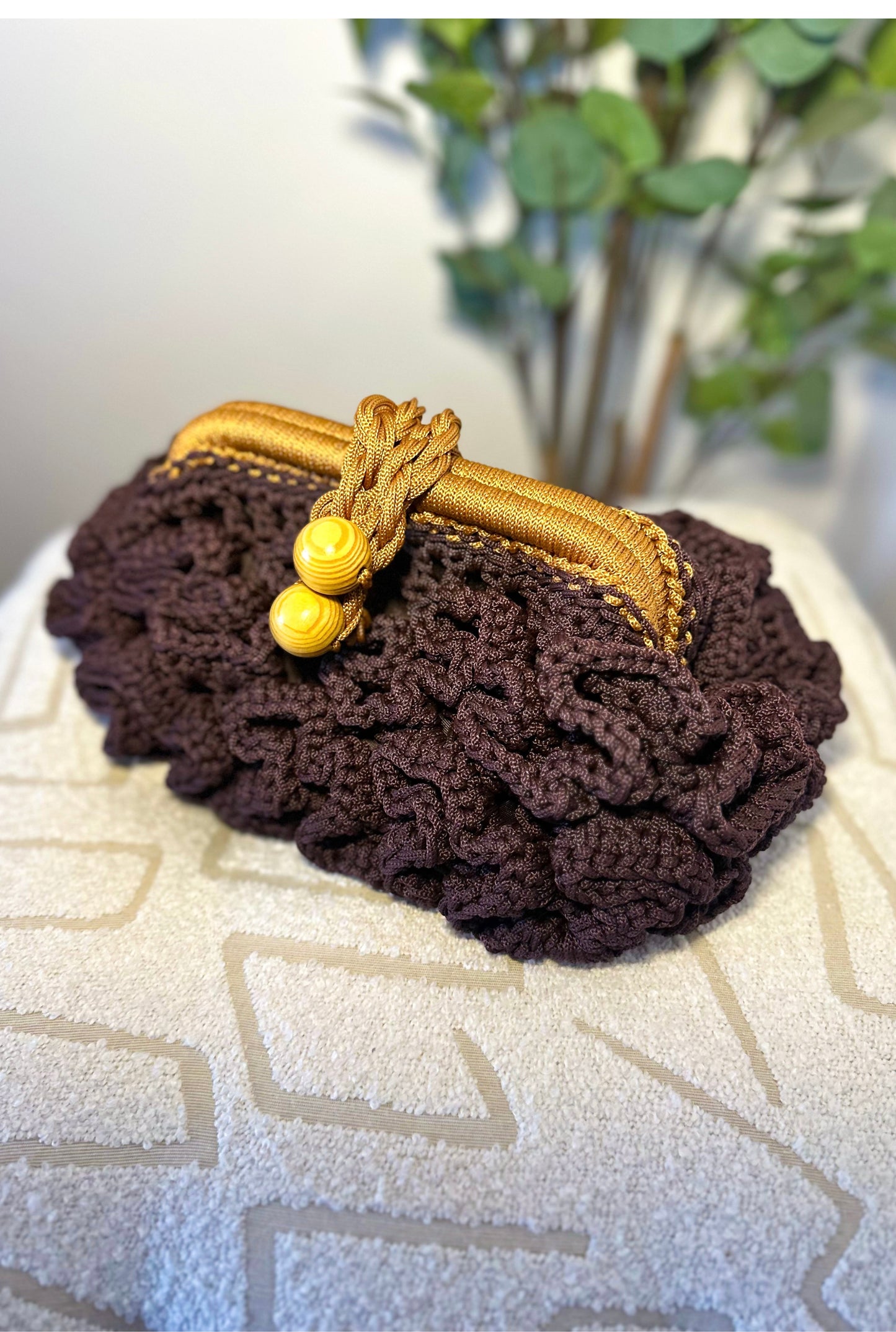 Alani Woven Pouch - Coffee