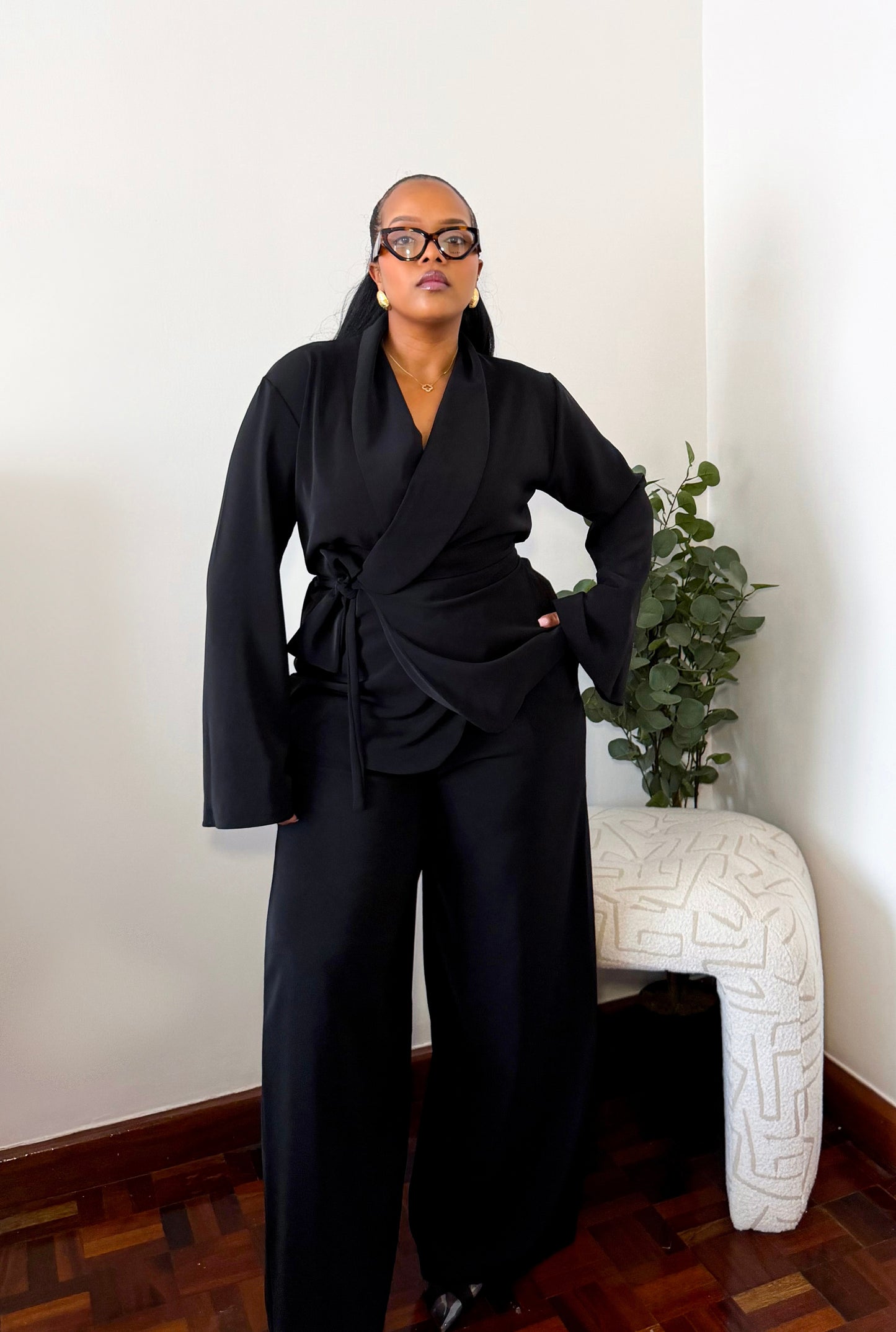 Amani Pants Set - Black