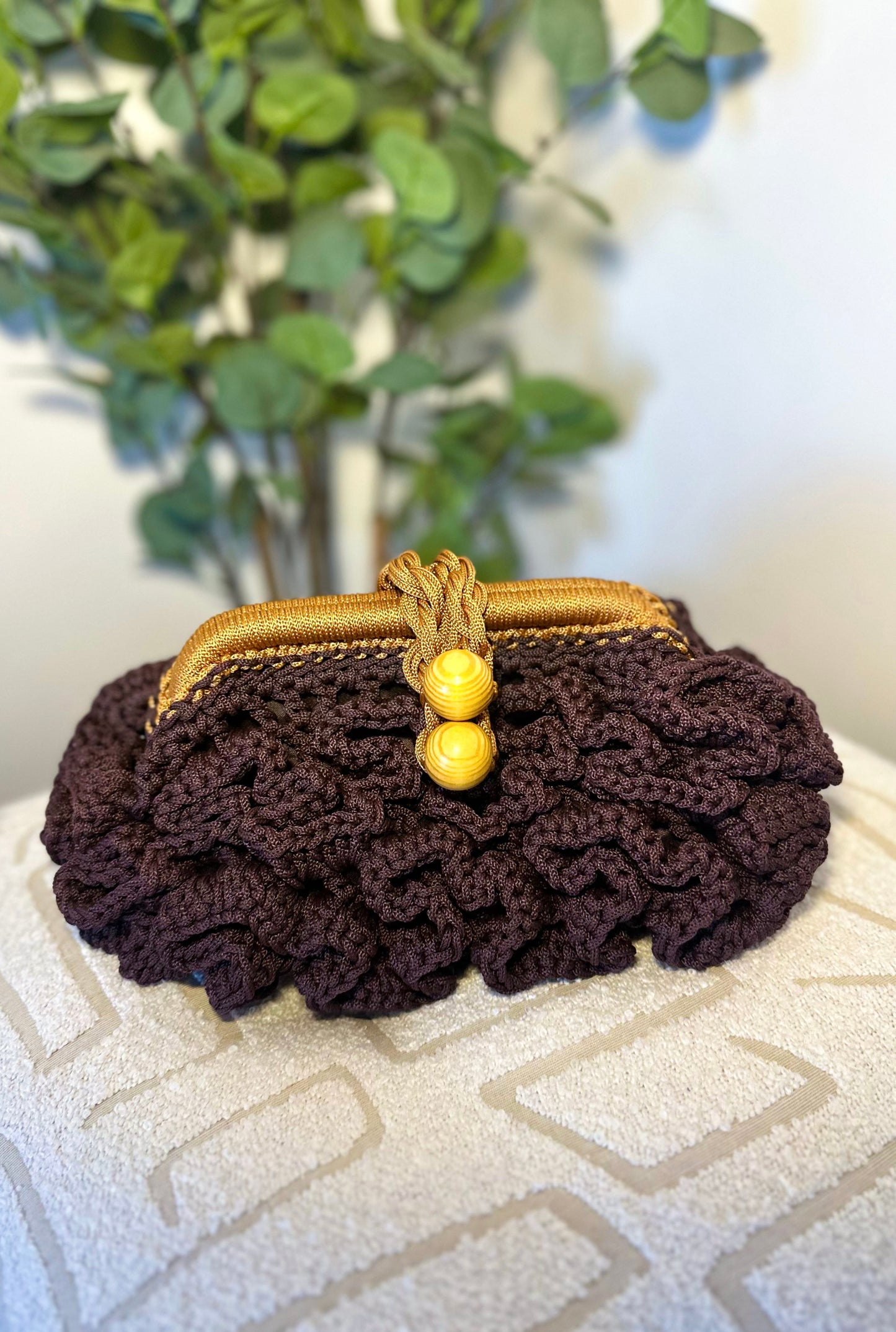 Alani Woven Pouch - Coffee