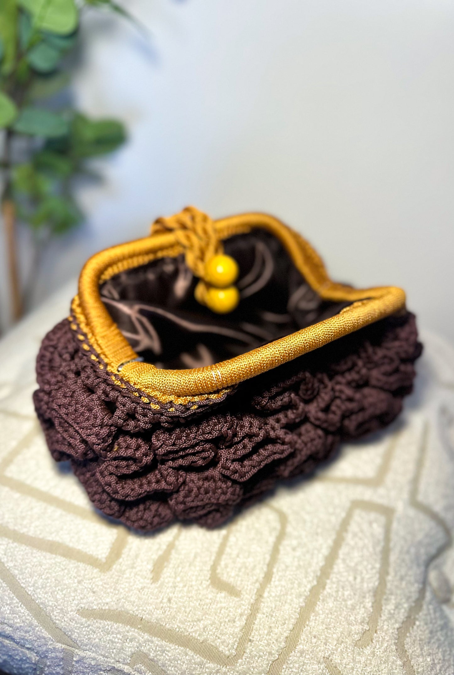 Alani Woven Pouch - Coffee