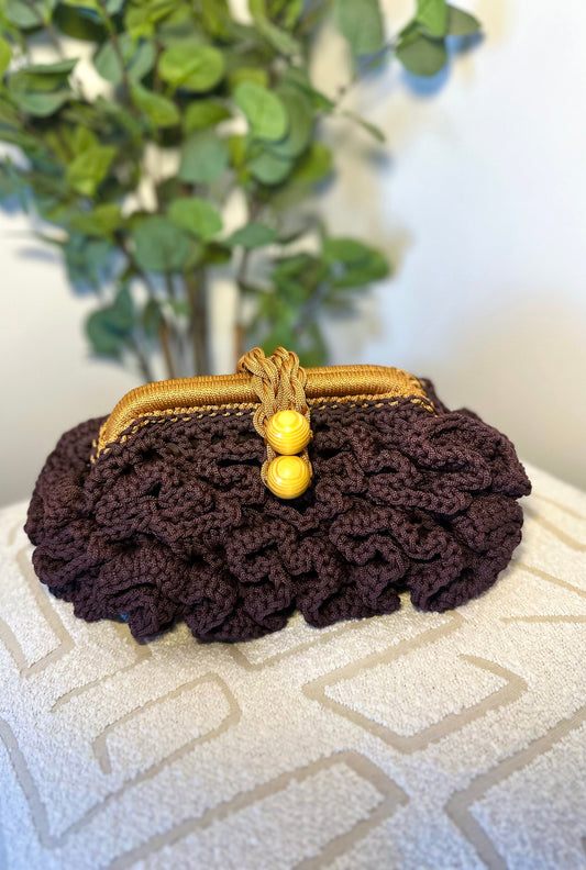 Alani Woven Pouch - Coffee